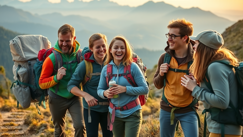 group backpackers compare pack organization how to pack a backpack for hiking mountain pass golden hour expert tips